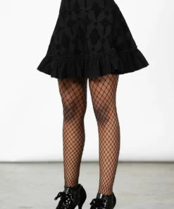 Killstar Amelie Flocked Mini Skirt Ladies 8 Killstar Amelie Flocked Mini Skirt Ladies
