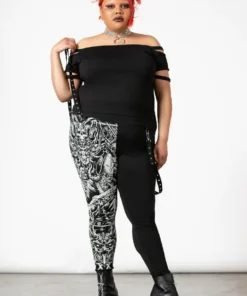 Killstar Amnesia Leggings Ladies 17 Killstar Amnesia Leggings Ladies