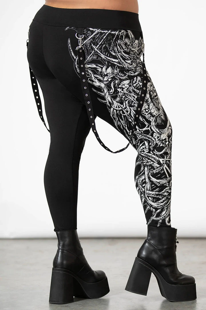 Killstar Amnesia Leggings Ladies 9 Killstar Amnesia Leggings Ladies