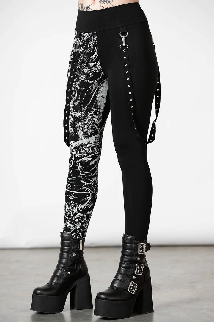 Killstar Amnesia Leggings Ladies 7 Killstar Amnesia Leggings Ladies