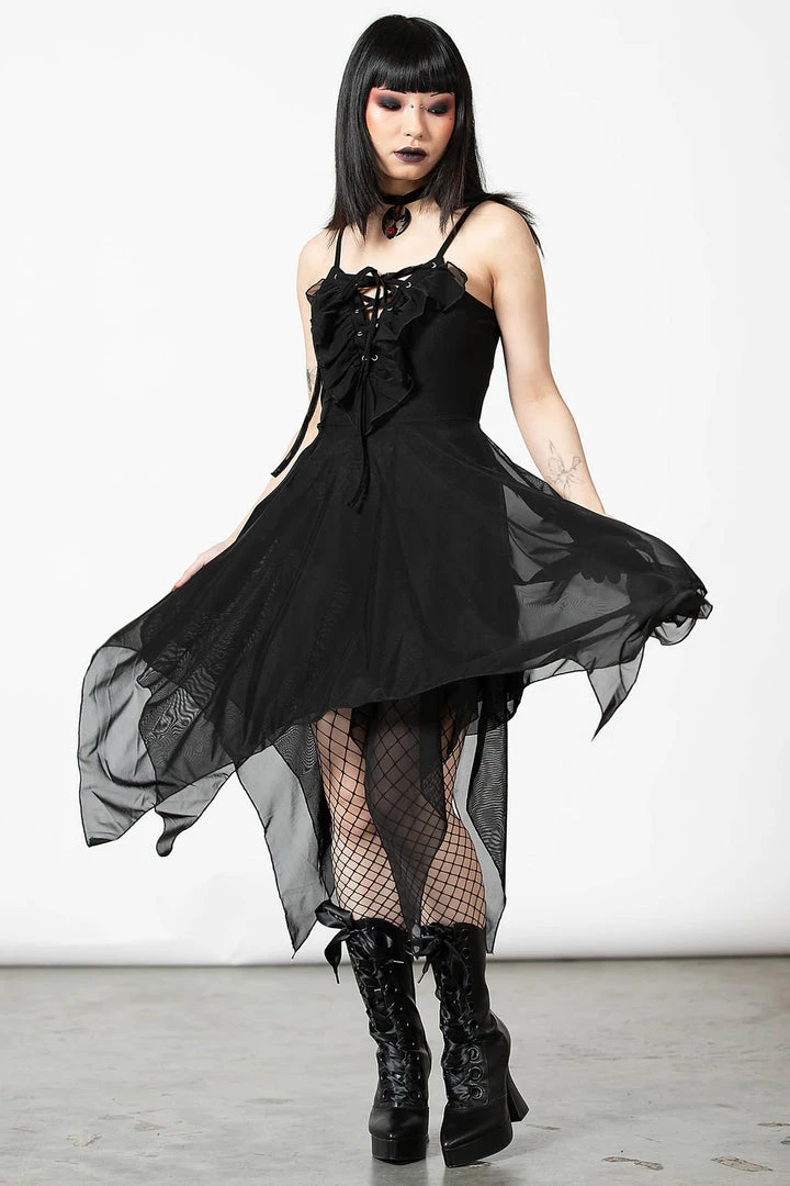 Ladies Killstar Anshee Lace Up Dress 3 Ladies Killstar Anshee Lace Up Dress