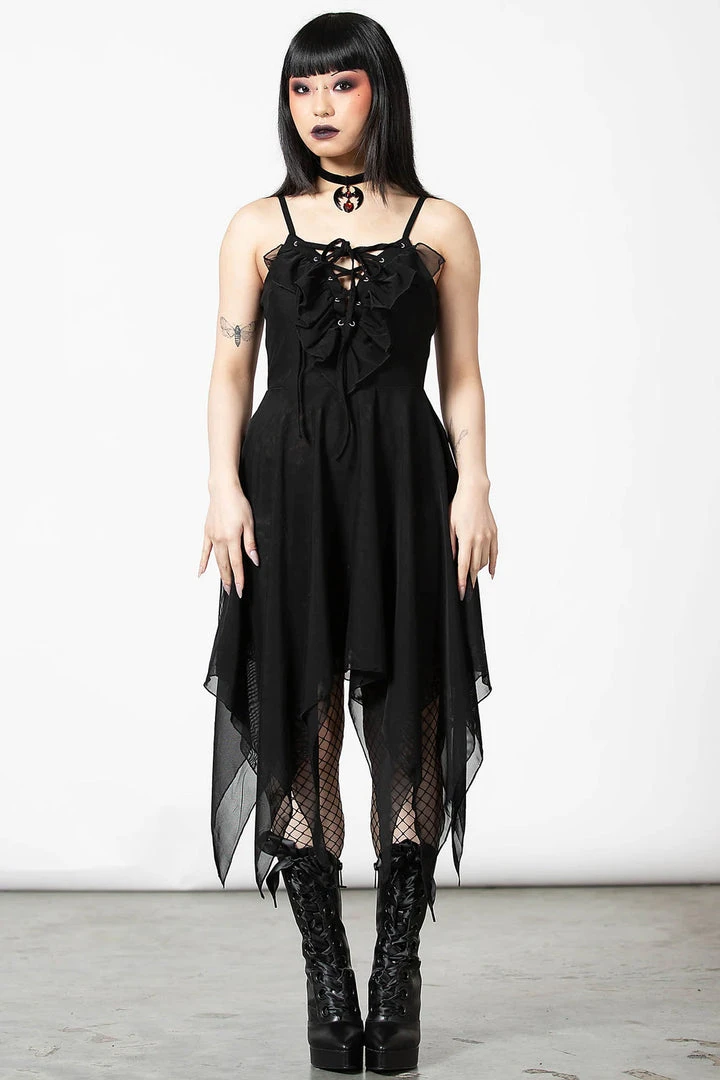 Ladies Killstar Anshee Lace Up Dress 4 Ladies Killstar Anshee Lace Up Dress
