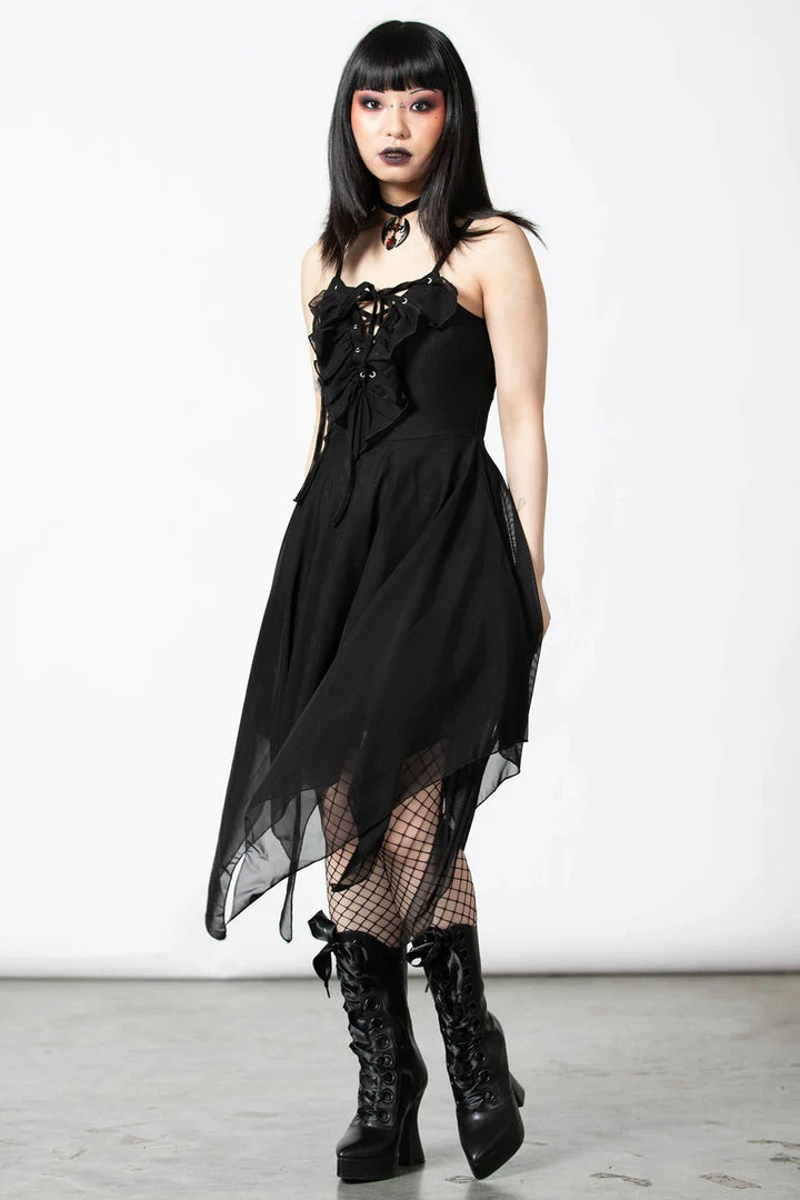Ladies Killstar Anshee Lace Up Dress 5 Ladies Killstar Anshee Lace Up Dress
