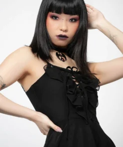 Ladies Killstar Anshee Lace Up Dress 11 Ladies Killstar Anshee Lace Up Dress