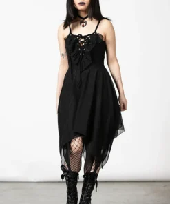 Ladies Killstar Anshee Lace Up Dress 12 Ladies Killstar Anshee Lace Up Dress