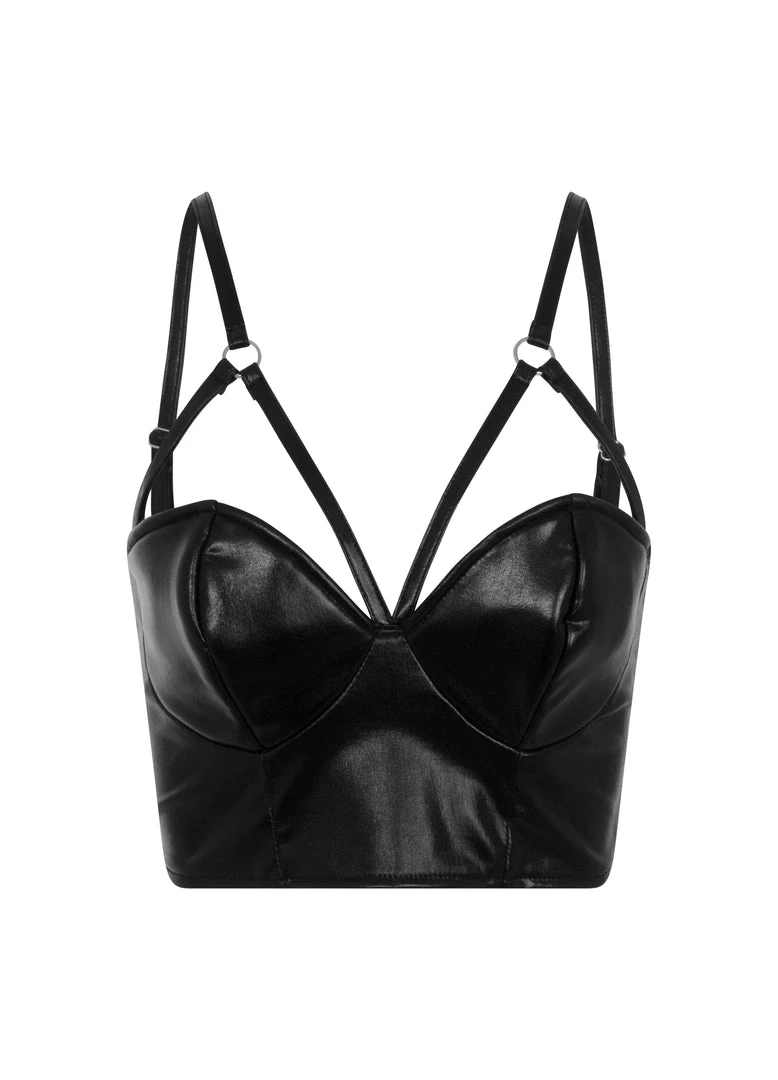 ANTIBrand Black Vinyl Bralet 4 ANTIBrand Black Vinyl Bralet