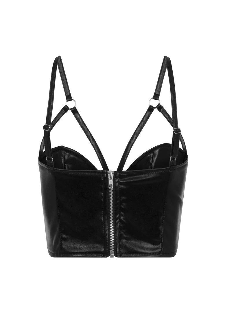 ANTIBrand Black Vinyl Bralet 5 ANTIBrand Black Vinyl Bralet