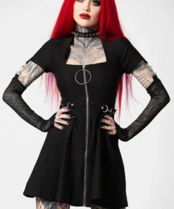 Killstar Anti Everything Zip Dress Ladies