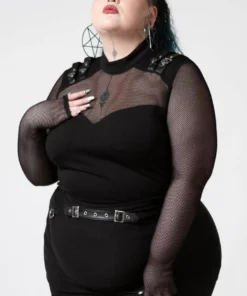 Ladies Killstar Arch Enemies Fishnet Top