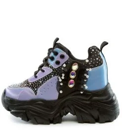 Ladies Anthony Wang Watermelon-02 Hidden Heel Sneakers - Multi