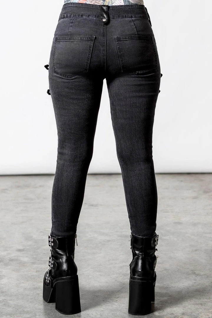 Killstar Azazel Washed Jeans Ladies 4 Killstar Azazel Washed Jeans Ladies