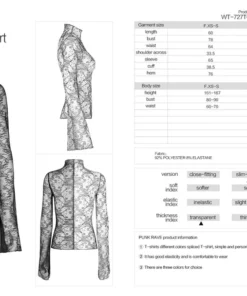 New Arrivals Punk Rave Syble Top - Black & White 23 New Arrivals Punk Rave Syble Top - Black & White