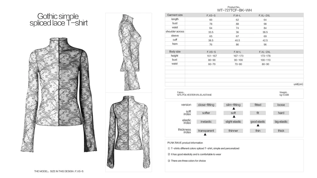 New Arrivals Punk Rave Syble Top - Black & White 10 New Arrivals Punk Rave Syble Top - Black & White