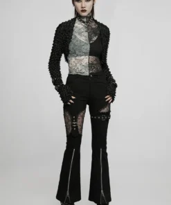 New Arrivals Punk Rave Syble Top - Black & White 20 New Arrivals Punk Rave Syble Top - Black & White