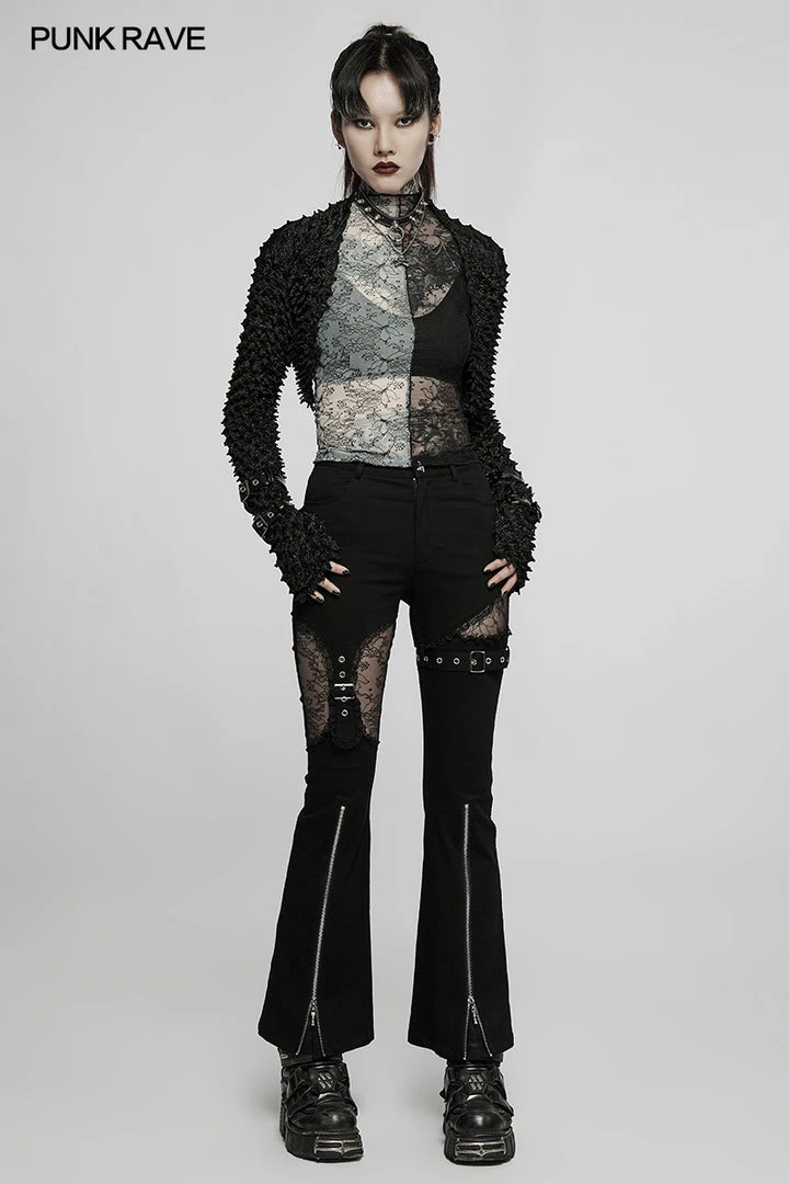 New Arrivals Punk Rave Syble Top - Black & White 7 New Arrivals Punk Rave Syble Top - Black & White