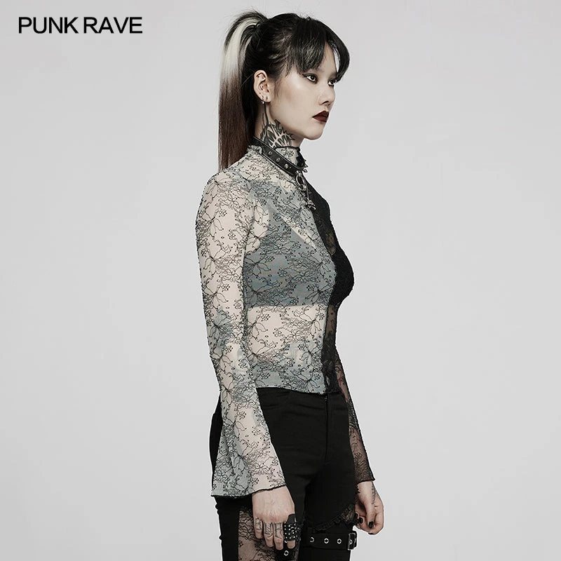 New Arrivals Punk Rave Syble Top - Black & White 11 New Arrivals Punk Rave Syble Top - Black & White