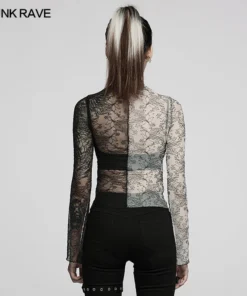 New Arrivals Punk Rave Syble Top - Black & White 25 New Arrivals Punk Rave Syble Top - Black & White