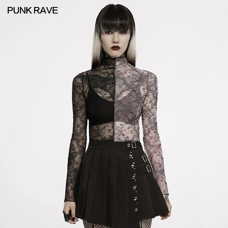 New Arrivals Punk Rave Syble Top - Black & Pink 4 New Arrivals Punk Rave Syble Top - Black & Pink