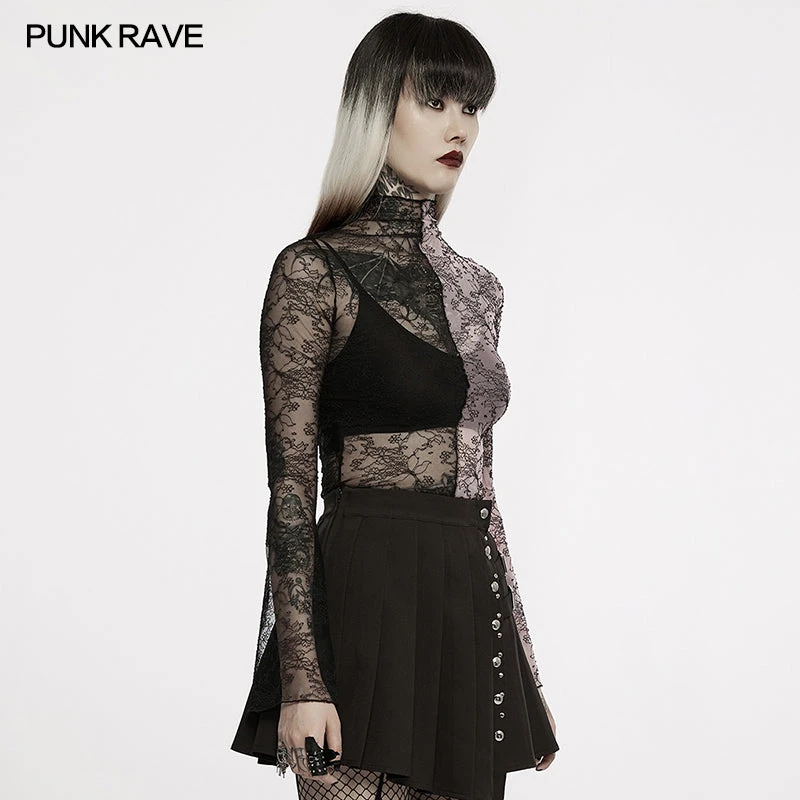 New Arrivals Punk Rave Syble Top - Black & Pink 5 New Arrivals Punk Rave Syble Top - Black & Pink