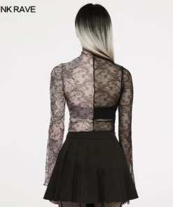 New Arrivals Punk Rave Syble Top - Black & Pink 18 New Arrivals Punk Rave Syble Top - Black & Pink