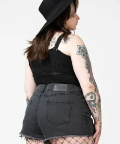 Killstar Alchemille Denim Shorts 16 Killstar Alchemille Denim Shorts