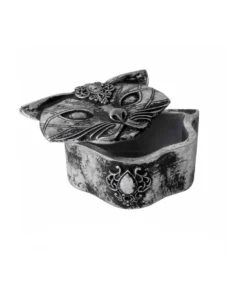 Alchemy Gothic Sacred Cat Trinket Box - Silver Homeware 7 Alchemy Gothic Sacred Cat Trinket Box - Silver Homeware