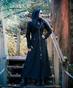 Necessary Evil Purple Lined Selene Coat 46 Necessary Evil Purple Lined Selene Coat