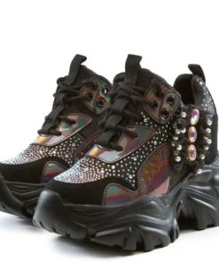 Anthony Wang Watermelon-02 Hidden Heel Sneakers - Pewter