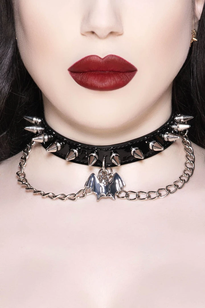 Killstar Bat Babe Choker Accessories 3 Killstar Bat Babe Choker Accessories