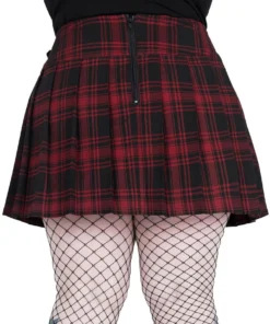 Killstar Bat Girl Skirt Tartan Ladies 9 Killstar Bat Girl Skirt Tartan Ladies