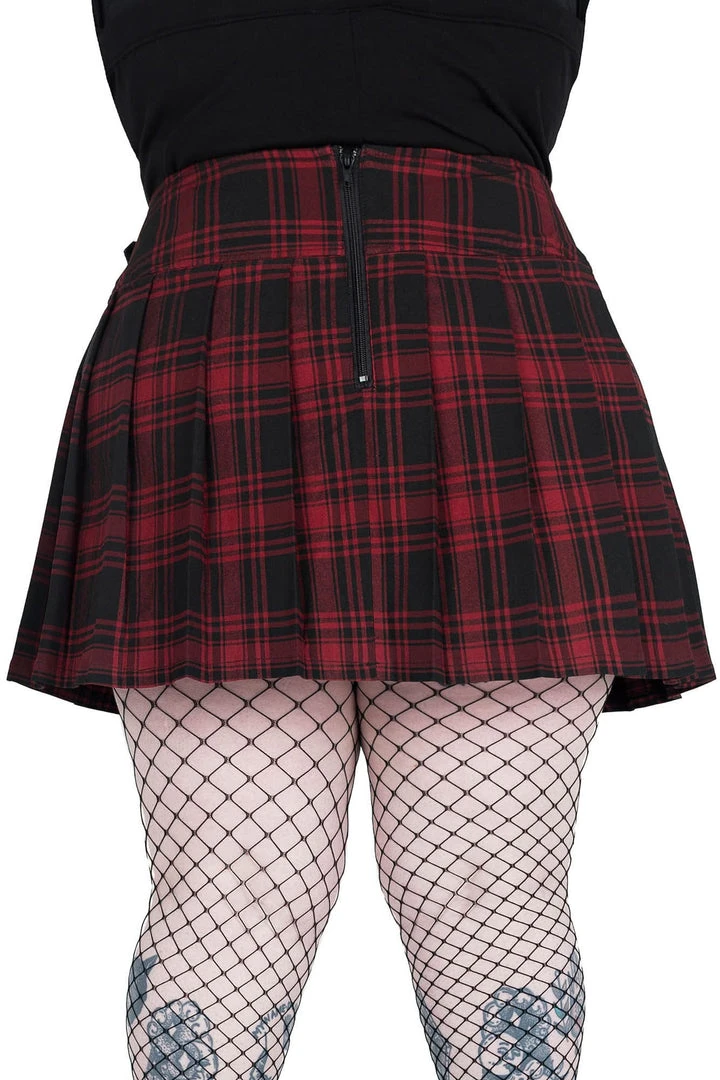 Killstar Bat Girl Skirt Tartan Ladies 6 Killstar Bat Girl Skirt Tartan Ladies