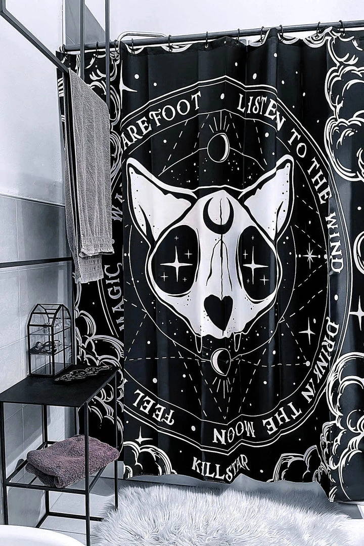 Homeware Killstar Bathroom Witch Shower Curtain 3 Homeware Killstar Bathroom Witch Shower Curtain