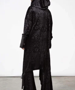 Ladies Killstar Be Gone Velvet Cardigan