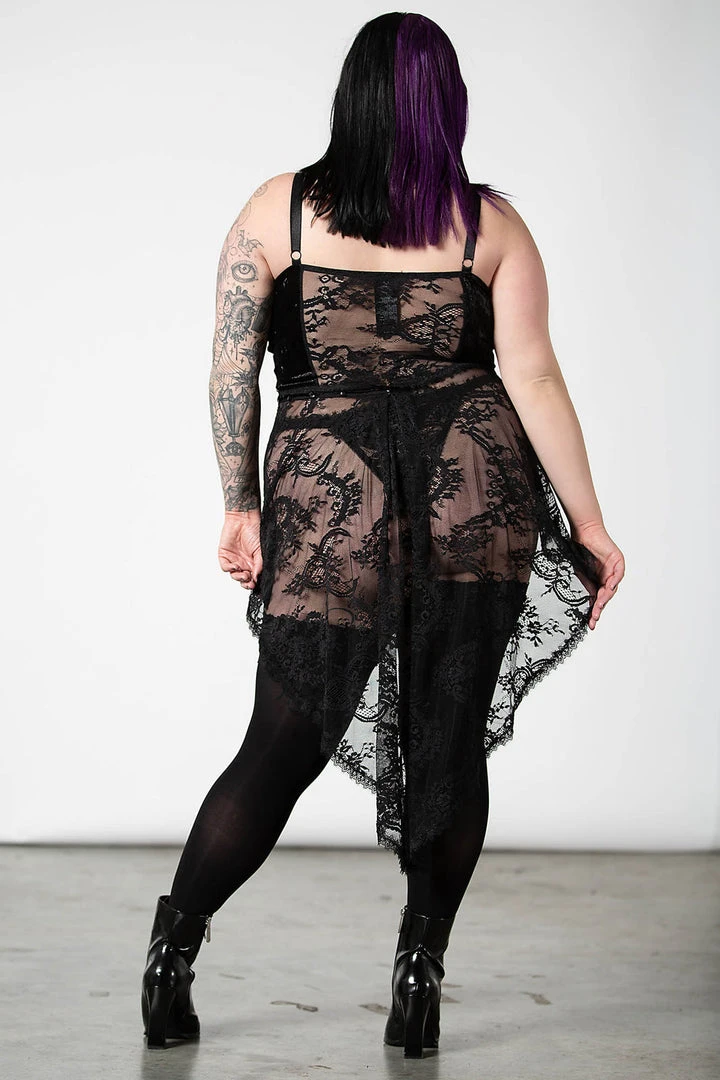 Plus Sizes Killstar Be Veiled Lace Basque 12 Plus Sizes Killstar Be Veiled Lace Basque