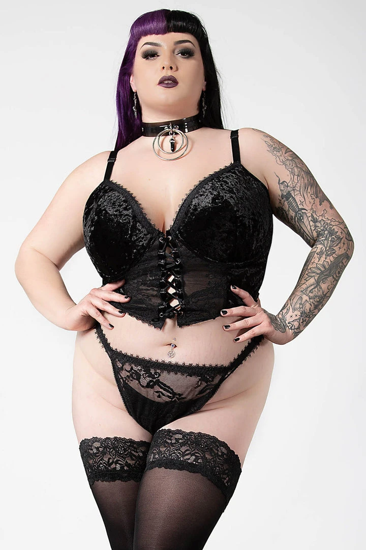 Plus Sizes Killstar Be Veiled Lace Basque 15 Plus Sizes Killstar Be Veiled Lace Basque