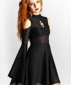 Killstar Between The Lines Skater Dress