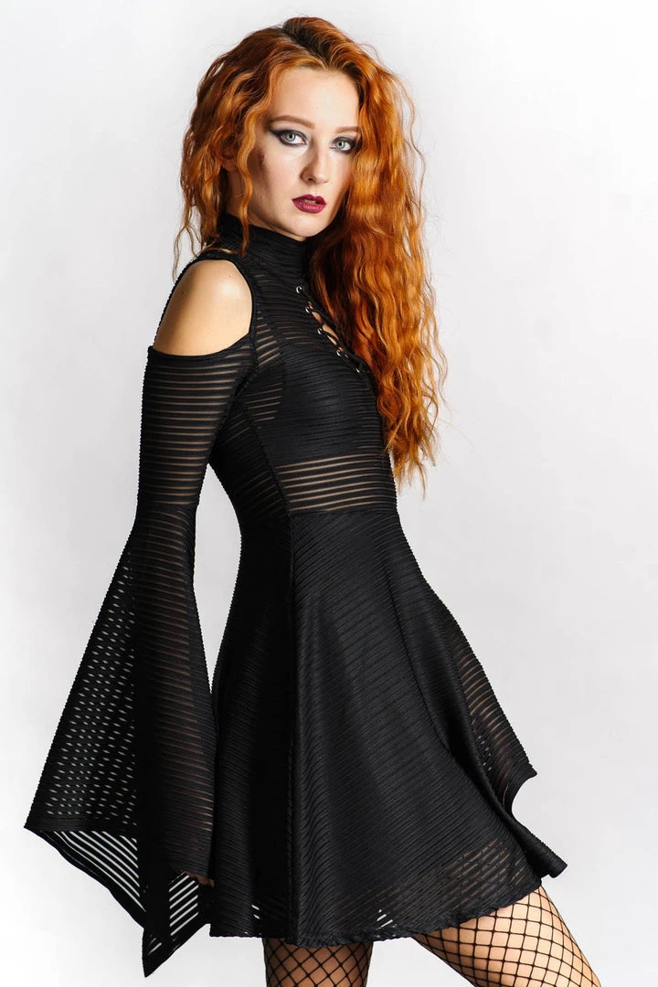 Killstar Between The Lines Skater Dress 4 Killstar Between The Lines Skater Dress
