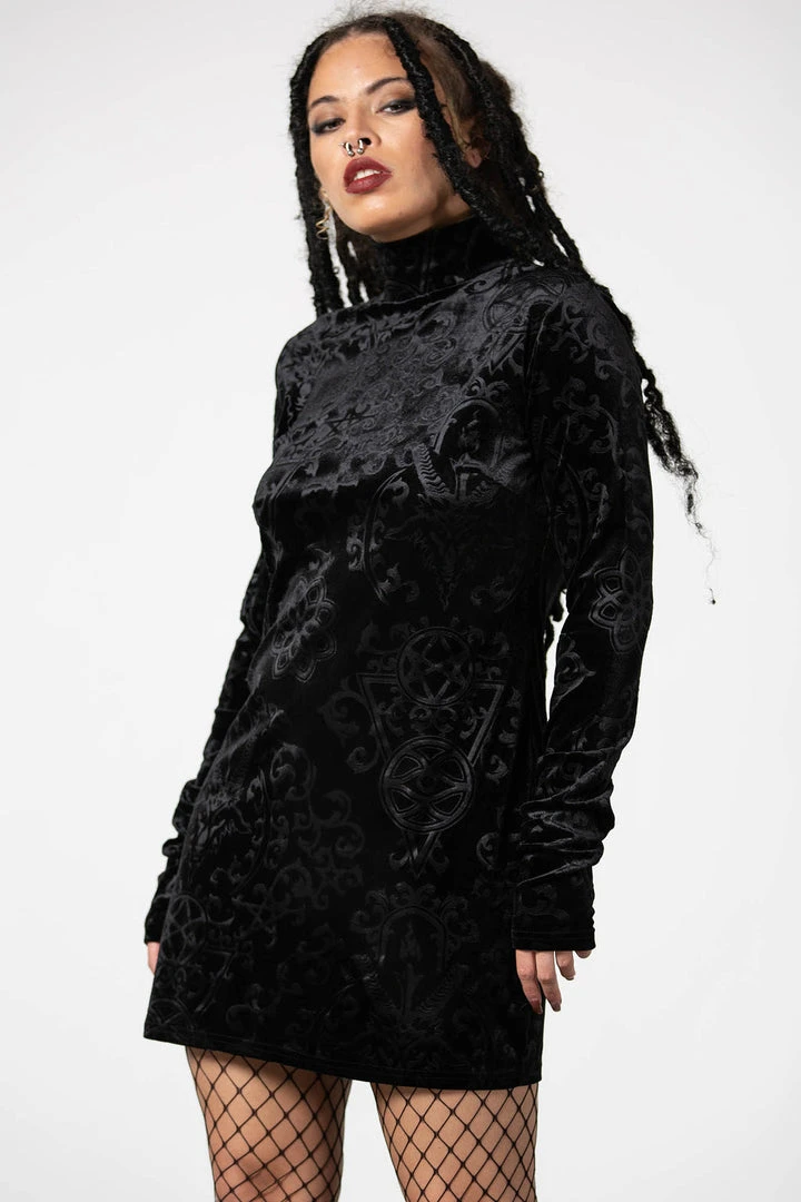Killstar Blasphemia Long Sleeve Dress 3 Killstar Blasphemia Long Sleeve Dress