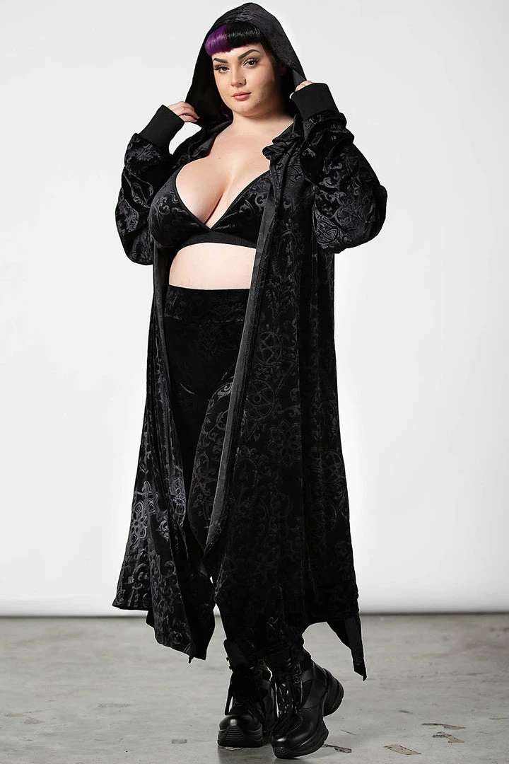 Ladies Killstar Blasphemia Longline Cardigan 7 Ladies Killstar Blasphemia Longline Cardigan