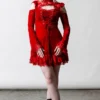 Killstar Blood Vow Lace Dress Scarlet 2 Killstar Blood Vow Lace Dress Scarlet
