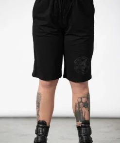 Ladies Killstar Breaking Point Longline Shorts 7 Ladies Killstar Breaking Point Longline Shorts
