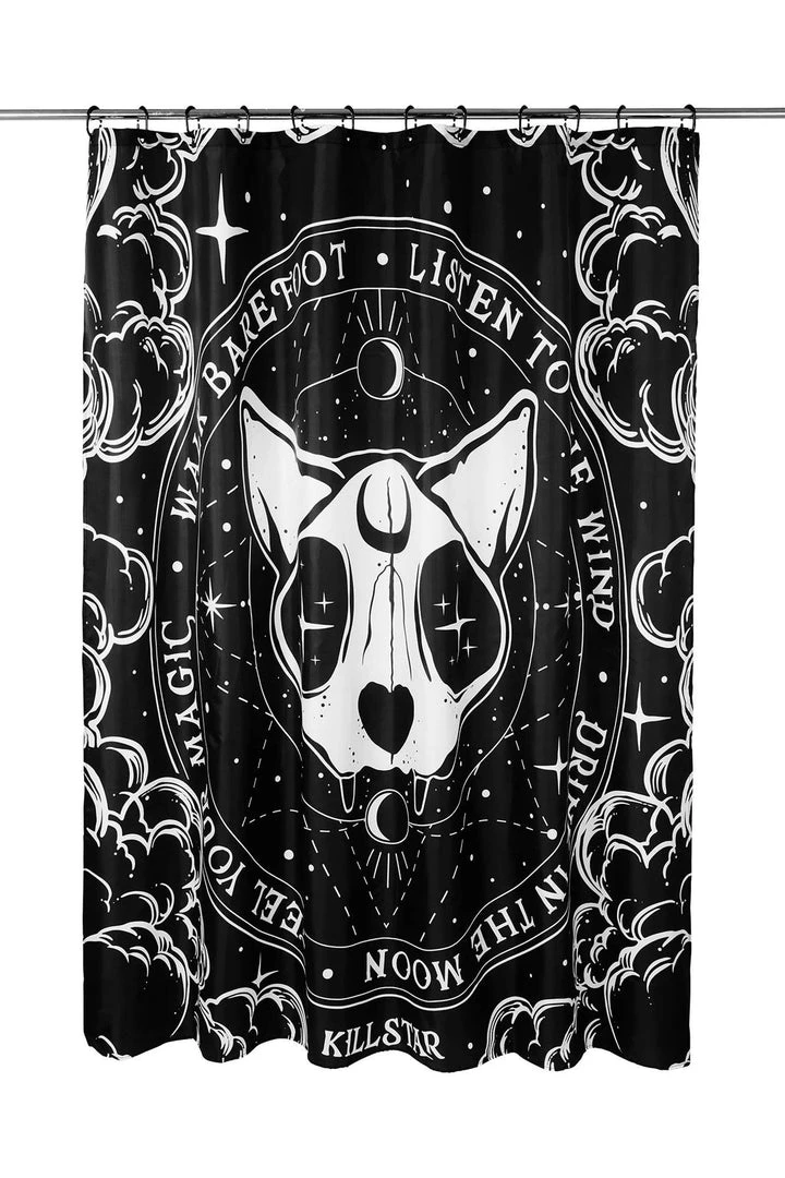 Homeware Killstar Bathroom Witch Shower Curtain 4 Homeware Killstar Bathroom Witch Shower Curtain