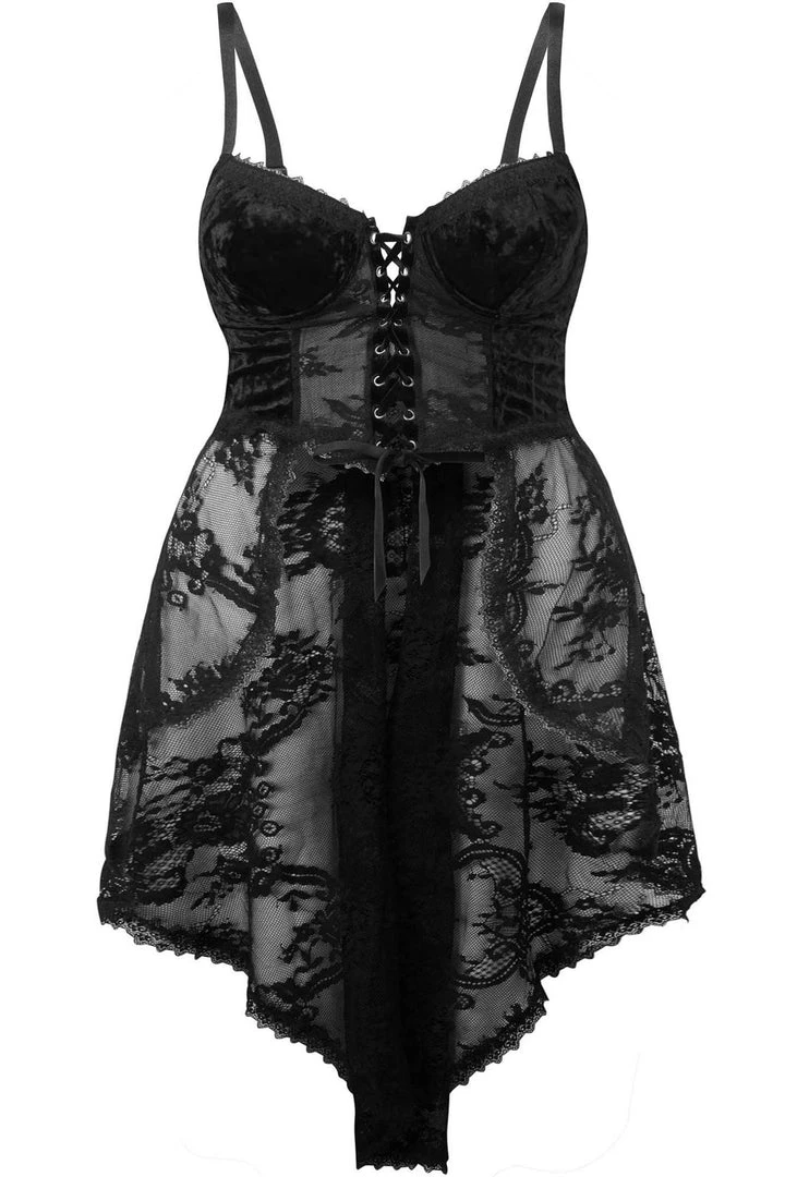 Plus Sizes Killstar Be Veiled Lace Basque 18 Plus Sizes Killstar Be Veiled Lace Basque