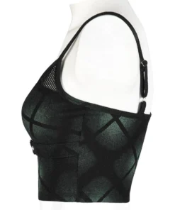 Punk Rave Beating Heart Crop Top - Green New Arrivals 17 Punk Rave Beating Heart Crop Top - Green New Arrivals