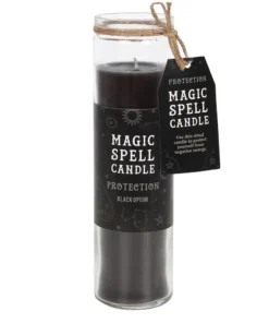 Gothic Gifts Black Opium 'Protection' Spell Tube Candle