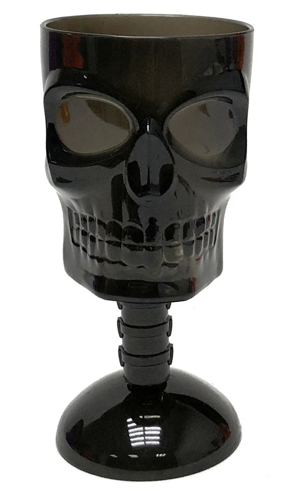 Gothic Gifts Black Skull Wine Glass 3 Gothic Gifts Black Skull Wine Glass