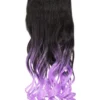 Gothic Attitude New Arrivals (Black/Lilac) Curly Two Tone 18" Hair Extensions 2 Gothic Attitude New Arrivals (Black/Lilac) Curly Two Tone 18" Hair Extensions