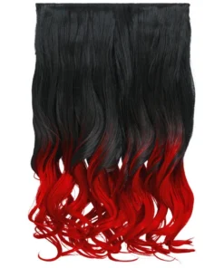 Gothic Attitude New Arrivals (Black/Red) Curly Two Tone 20" Hair Extensions