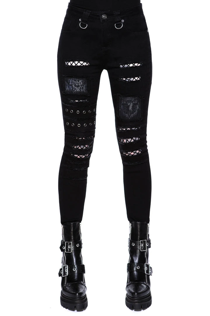 Ladies Killstar Carnage Jeans 3 Ladies Killstar Carnage Jeans