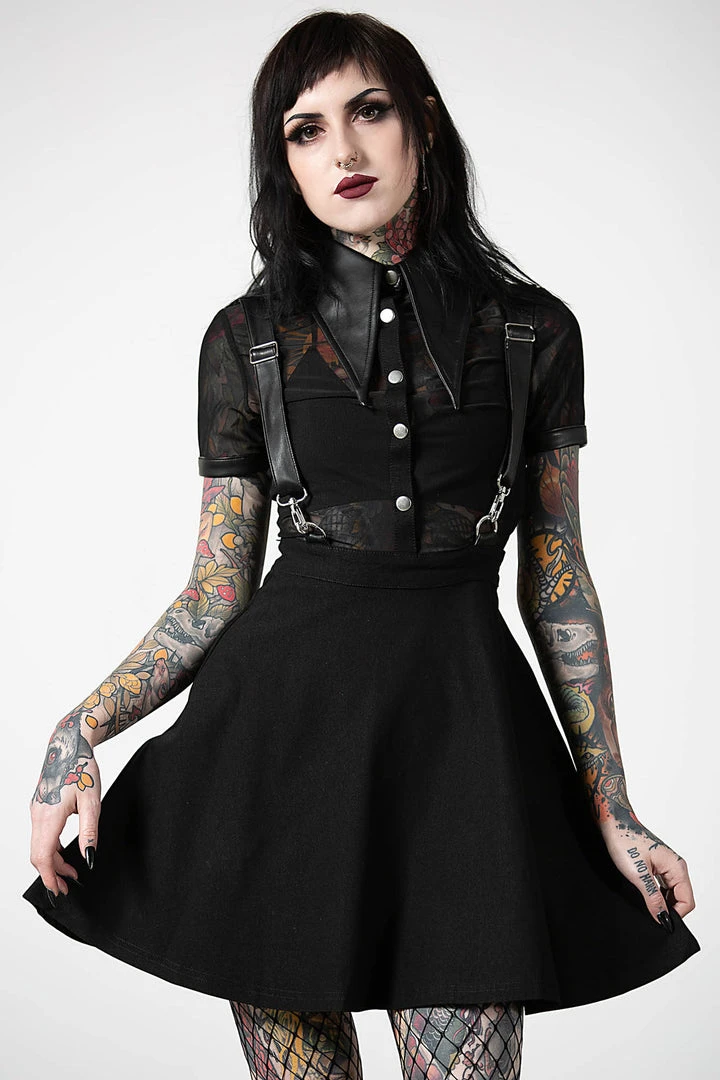Killstar Cosmic Katy Suspender Dress Ladies 5 Killstar Cosmic Katy Suspender Dress Ladies